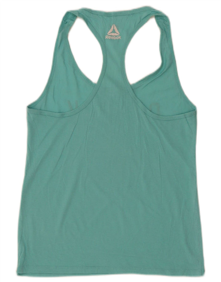 Top cu vestă grafică Reebok pentru femei Marea Britanie 12/14 Turcoaz mediu