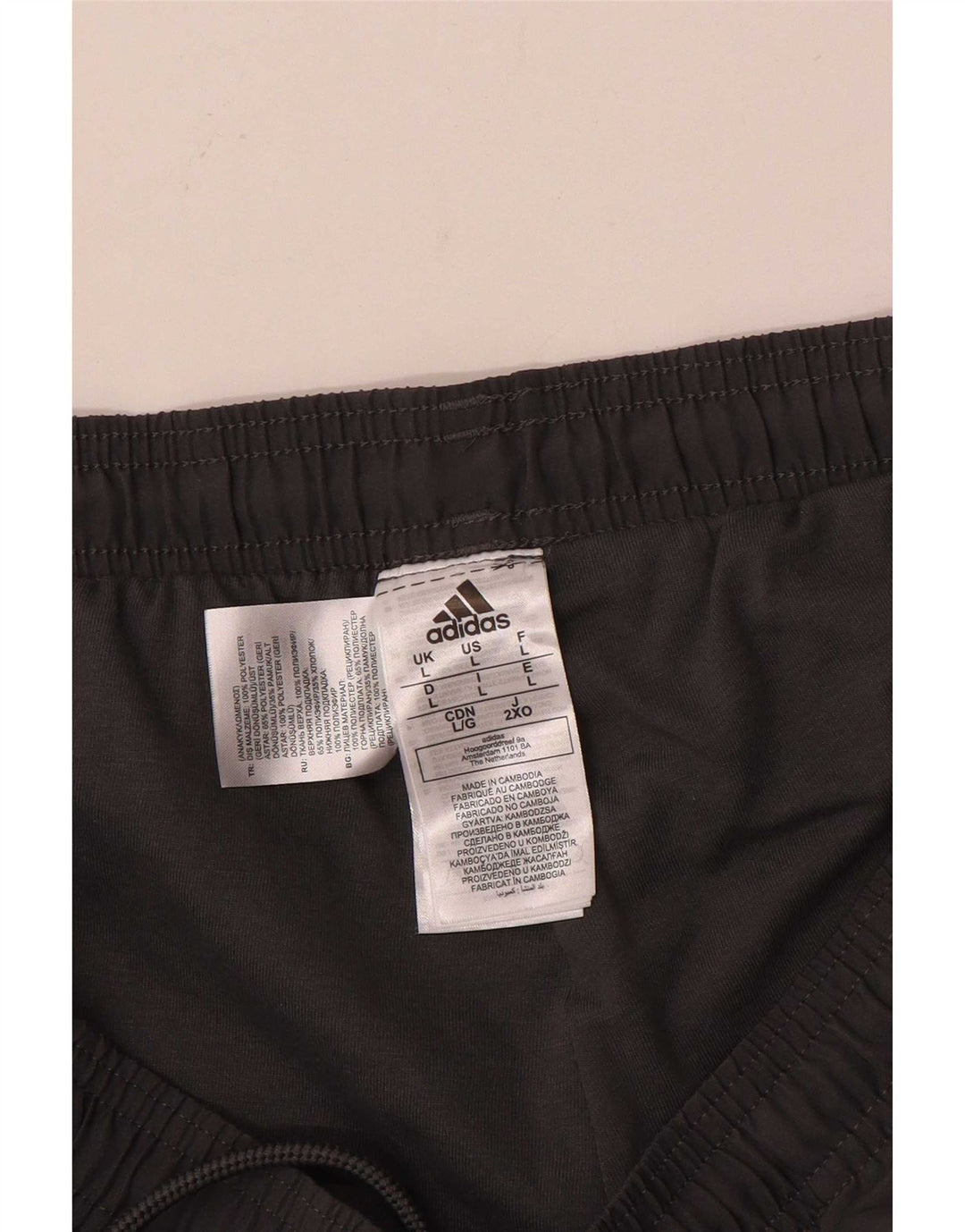 Pantaloni de trening Adidas pentru bărbați Joggeri mari, gri, poliester