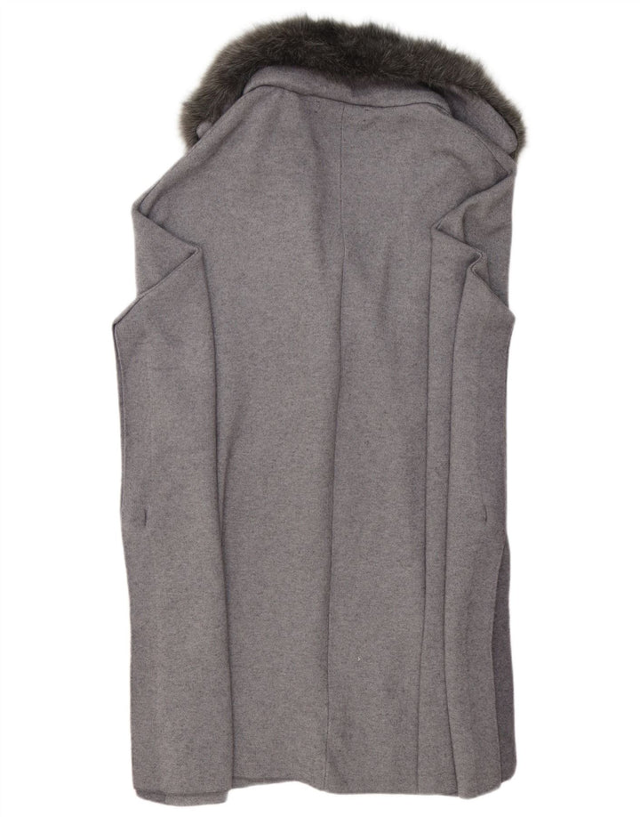 Poncho pentru femei Zara UK 10 Mic Gri Viscoză