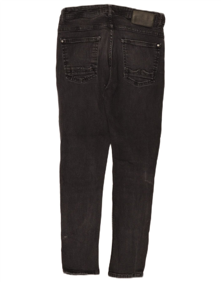 Blugi skinny de damă învechiți de ZARA EU 40 Mediu L31 L25 Bumbac negru