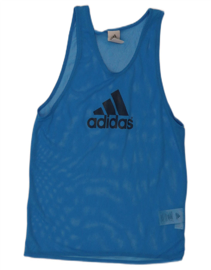 Top cu vestă grafică ADIDAS pentru bărbați, poliester mic, albastru