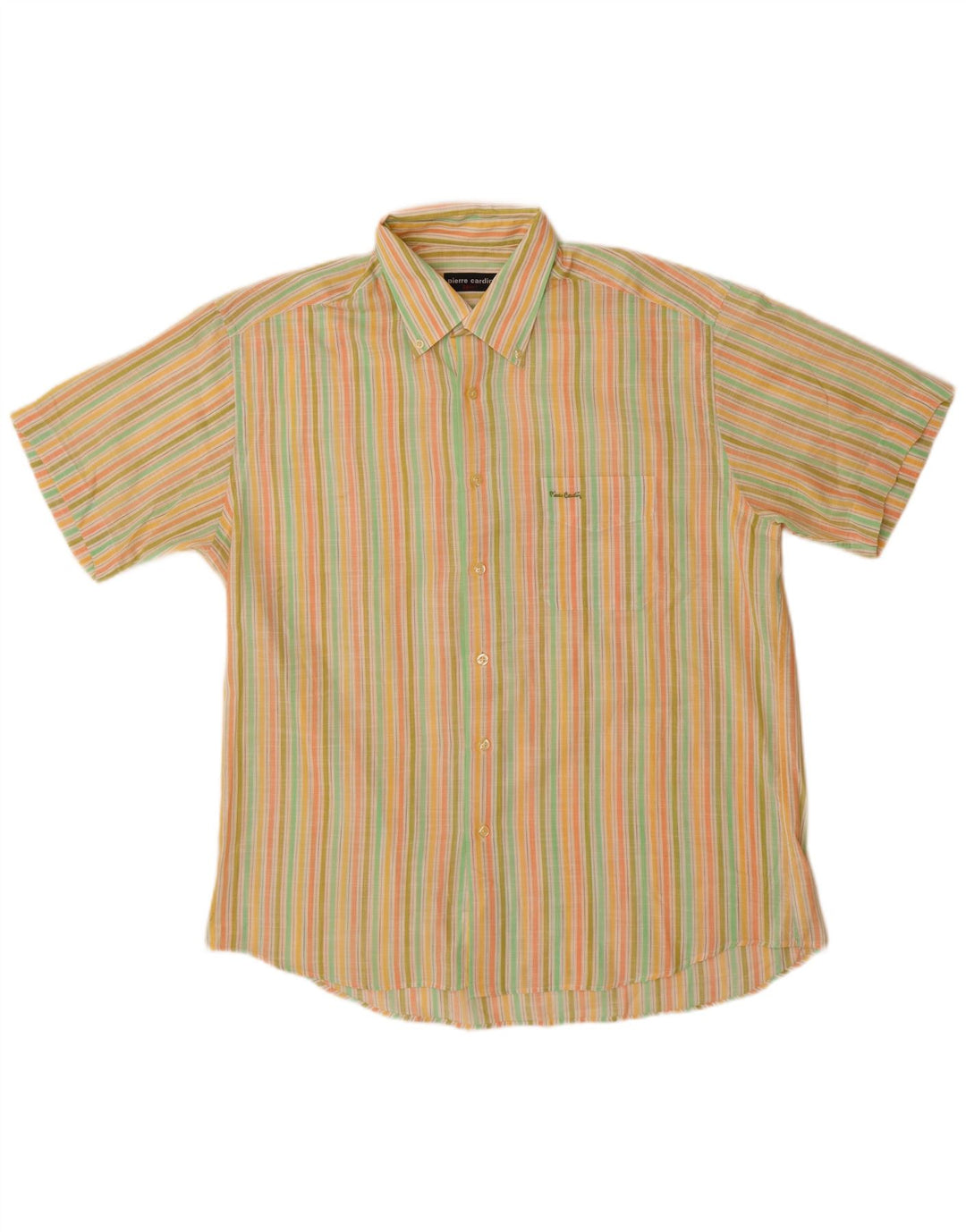 Cămașă cu mânecă scurtă pentru bărbați Pierre Cardin Mărimea 42, mare, multicoloră, cu dungi