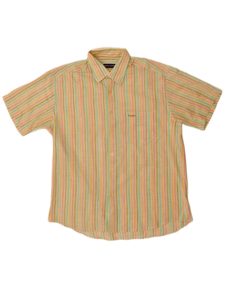 Cămașă cu mânecă scurtă pentru bărbați Pierre Cardin Mărimea 42, mare, multicoloră, cu dungi