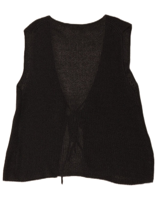 Pulover cardigan fără mâneci pentru femei Massimo Dutti UK 14 gri mediu