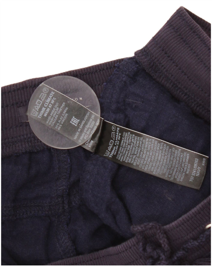 Pantaloni scurți chino pentru femei Marks & Spencer UK 12 Medium W32 Lenj albastru bleumarin