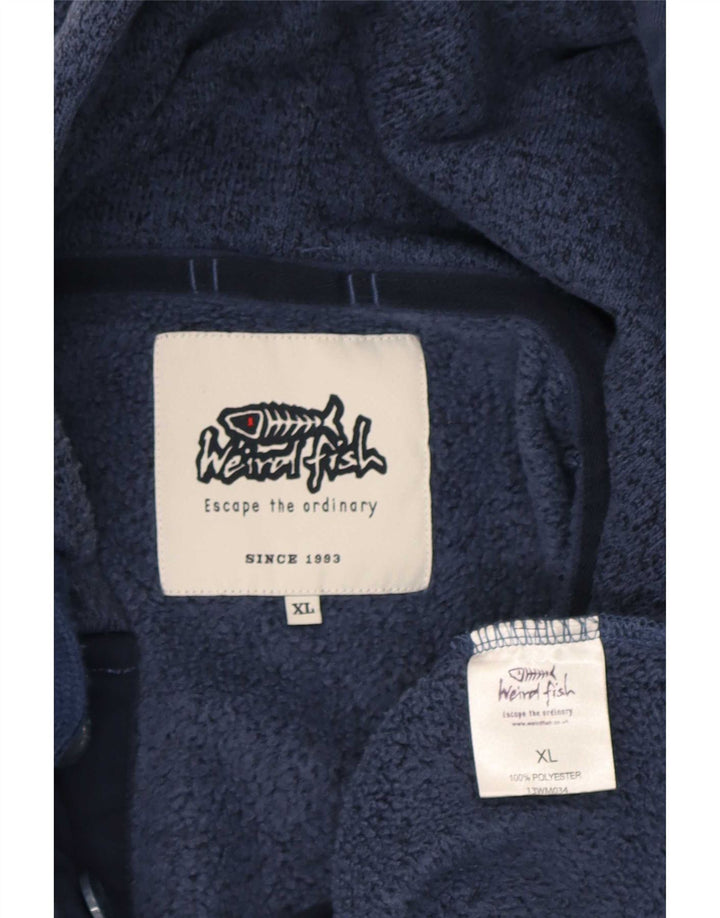 Pulover cu glugă pentru bărbați Weird Fish, XL, bleumarin, poliester pătat
