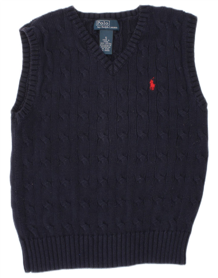POLO RALPH LAUREN Băieți Vestă Tank Top 4-5 Ani Bleumarin Bumbac