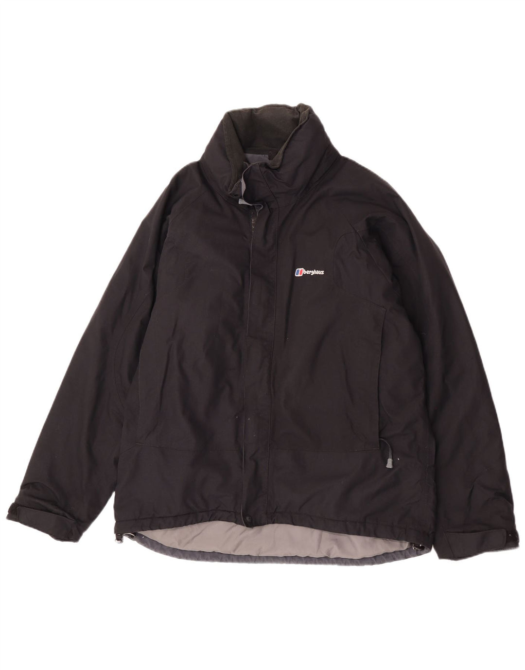 Jachetă de ploaie cu glugă pentru bărbați Berghaus UK 38 Nylon mediu negru