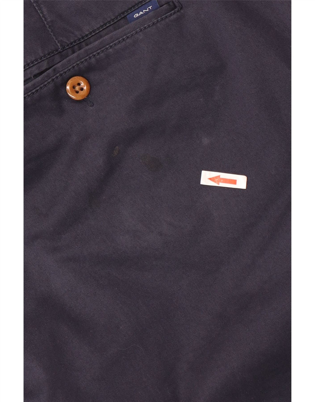 Pantaloni chino obișnuiți pentru bărbați Gant L38 L30 bumbac bleumarin