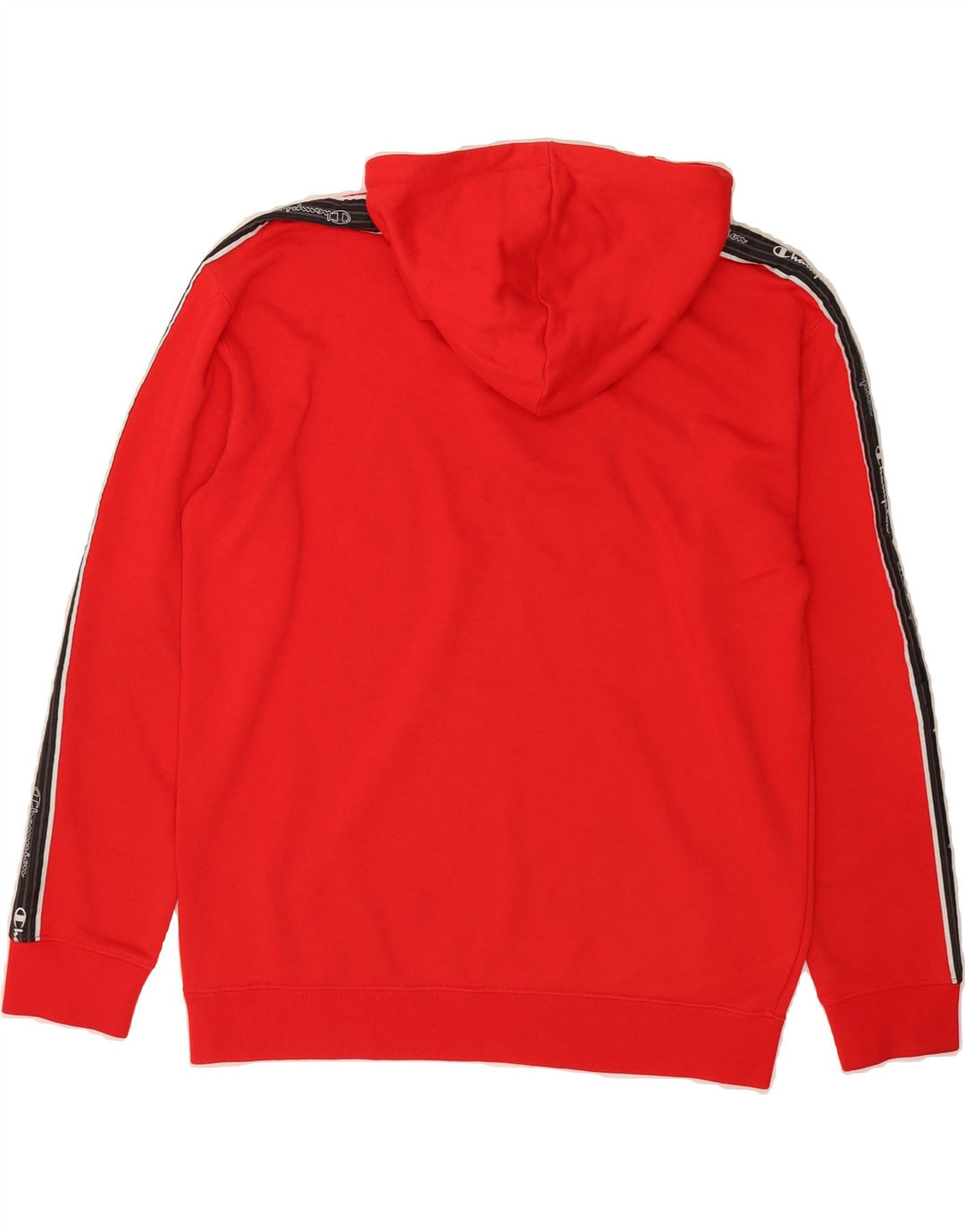 CHAMPION Mens Graphic Hoodie Jumper Medium Red Vintage Champion and Second-Hand Champion from Messina Hembry 