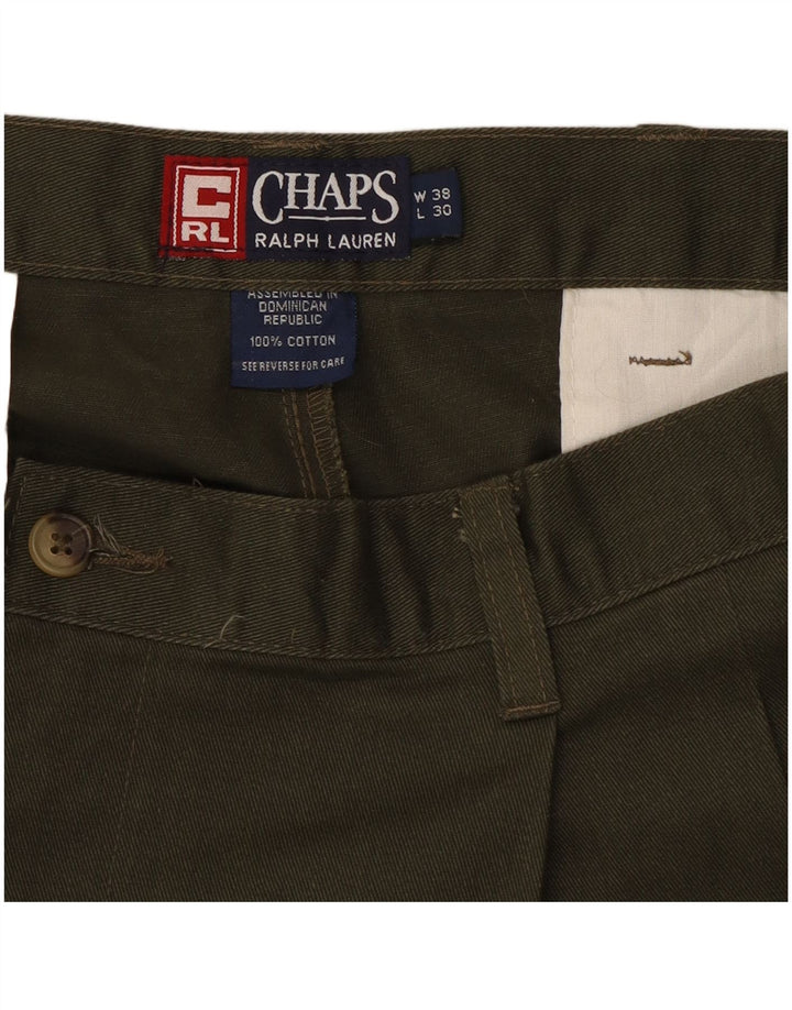 Pantaloni chino pentru bărbați CHAPS RALPH LAUREN L38 L30 bumbac kaki