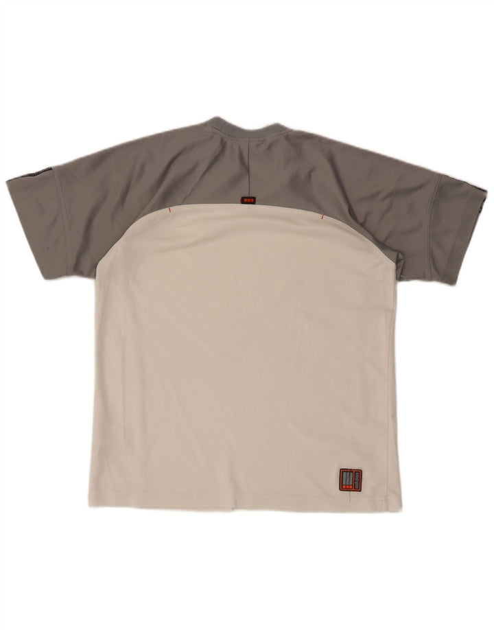 Tricou pentru băieți ADIDAS Top 13-14 ani poliester alb color bloc