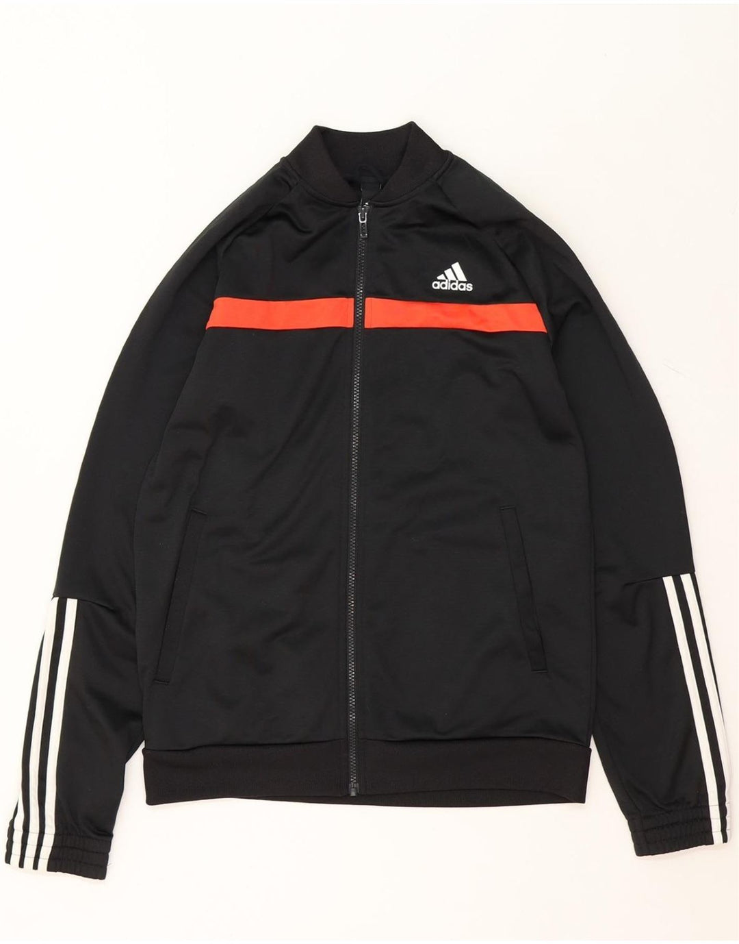 ADIDAS Mens Tracksuit Top Jacket UK 40/42 Medium Black Colourblock Vintage Adidas and Second-Hand Adidas from Messina Hembry 
