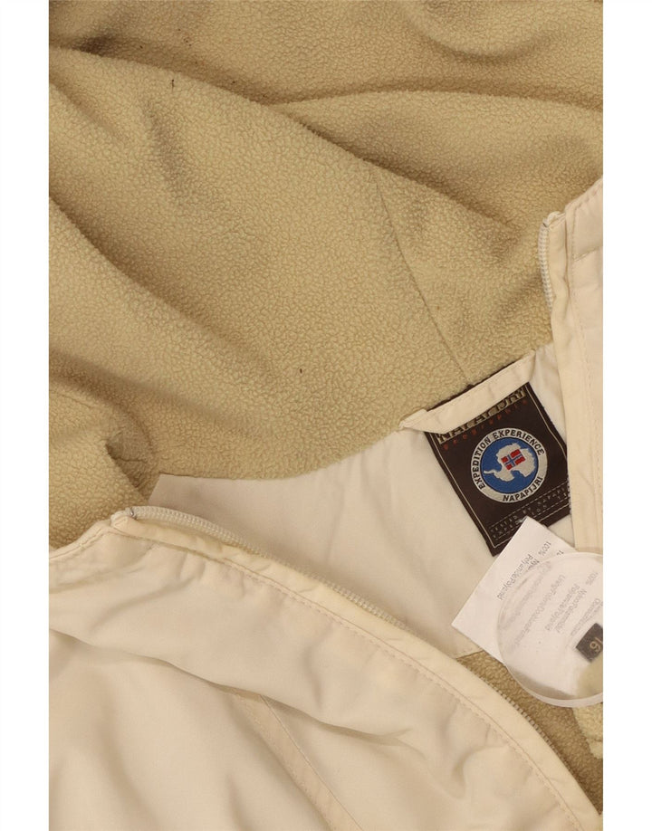 Jachetă Anorak cu glugă NAPAPIJRI Băieți 15-16 ani, bej, nailon