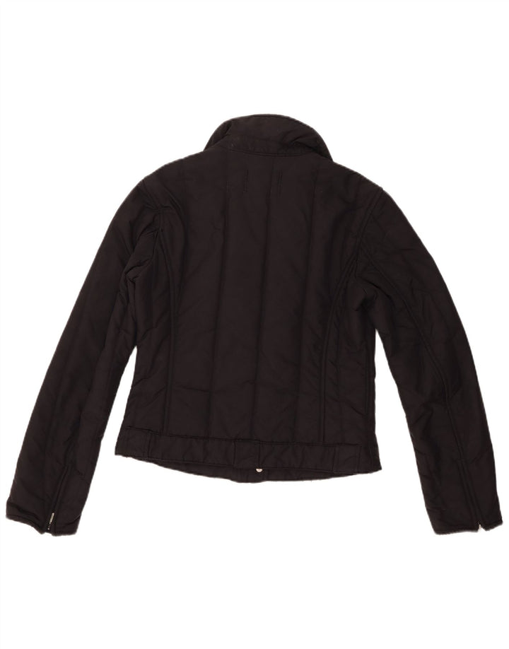 Jachetă Biker pentru femei Refrigiwear UK 12 Medium Black Nylon