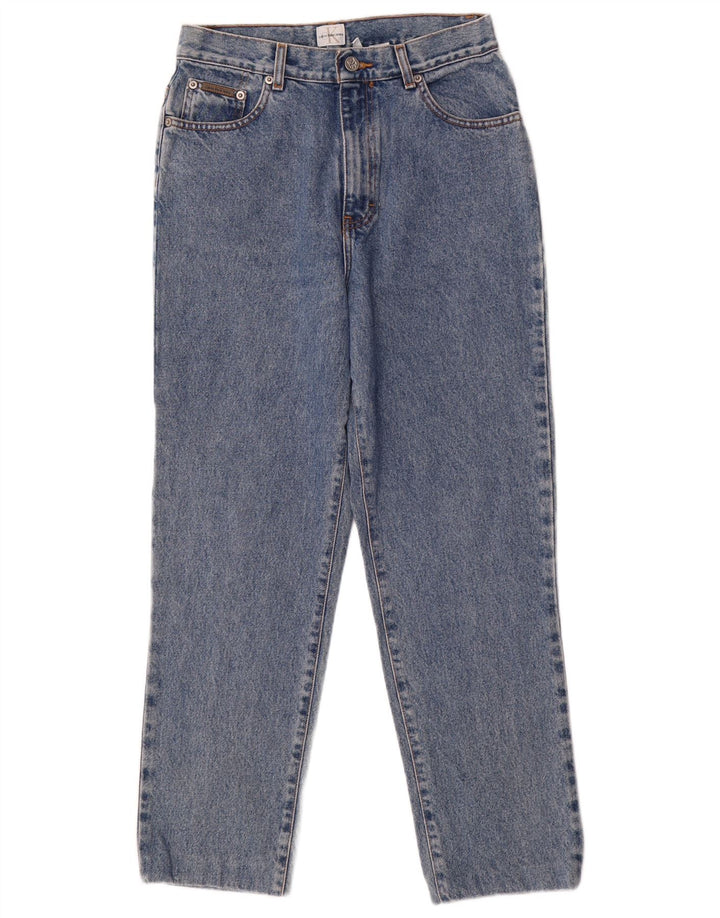 CALVIN KLEIN Blugi conici pentru femei US 10 Large W28 L28 Blue Bumbac