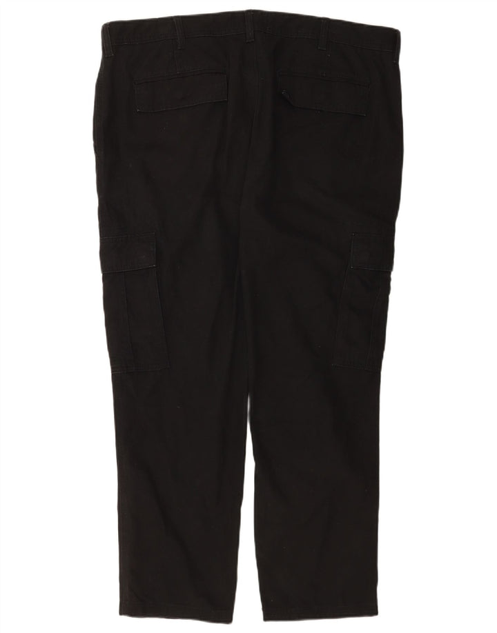 Pantaloni cargo subțiri pentru bărbați Marks & Spencer L40 L29 bumbac negru