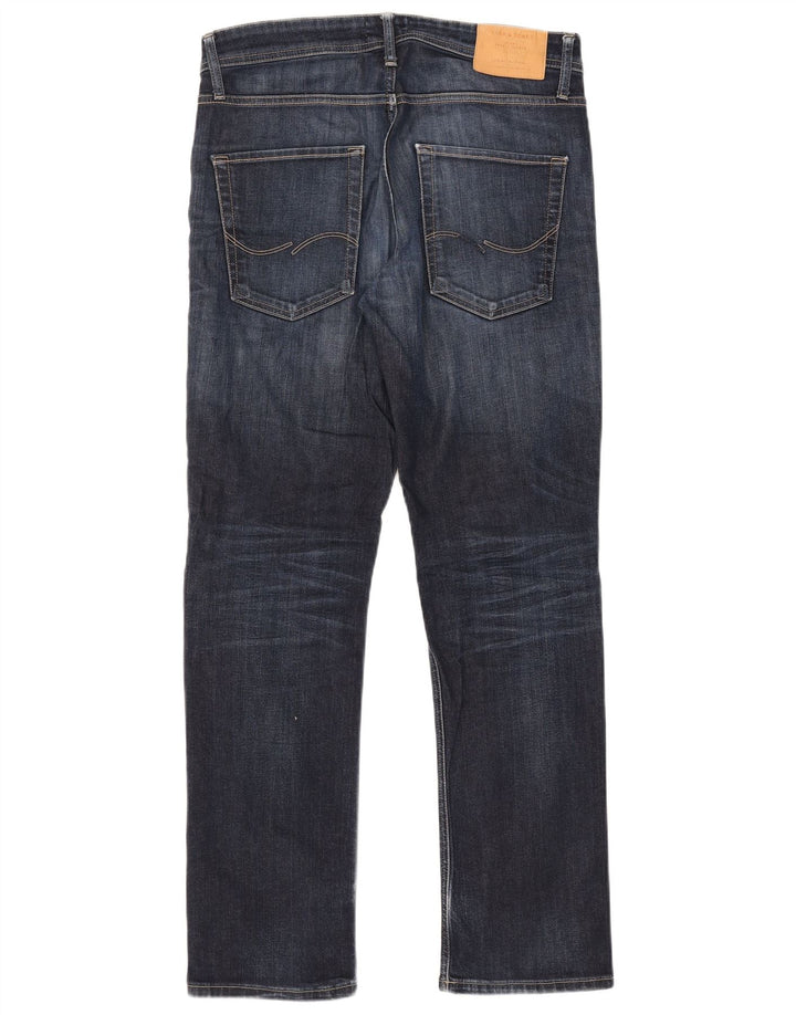 Blugi drepți Jack & Jones Clark Regular Fit pentru bărbați W32 L32 albastru