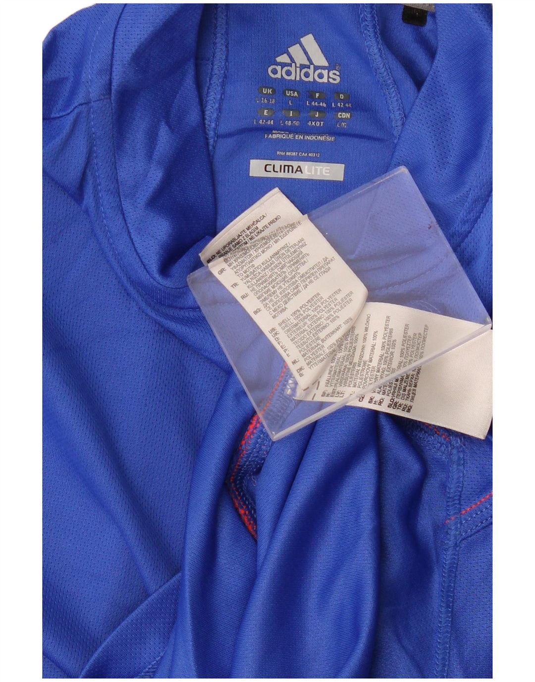 Top de trening ADIDAS Climalite Pullover pentru femei UK 16/18 Large Blue