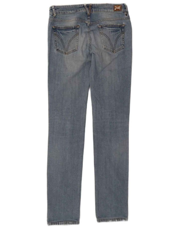 Blugi slim pentru femei Dolce & Gabbana Distressed W29 L32 Bumbac albastru