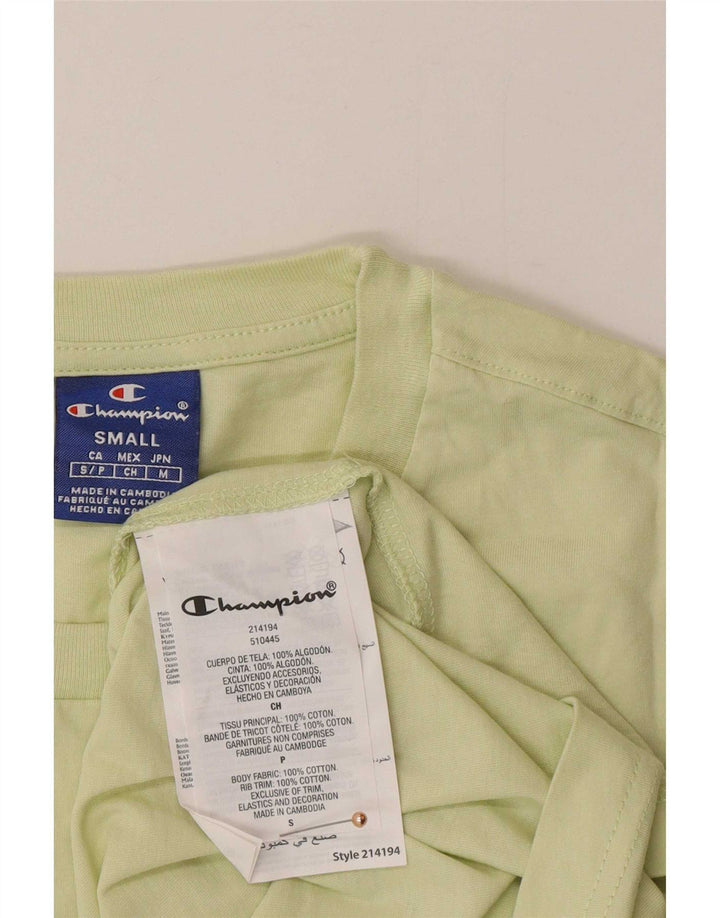 Tricou grafic pentru bărbați Champion Top mic din bumbac verde