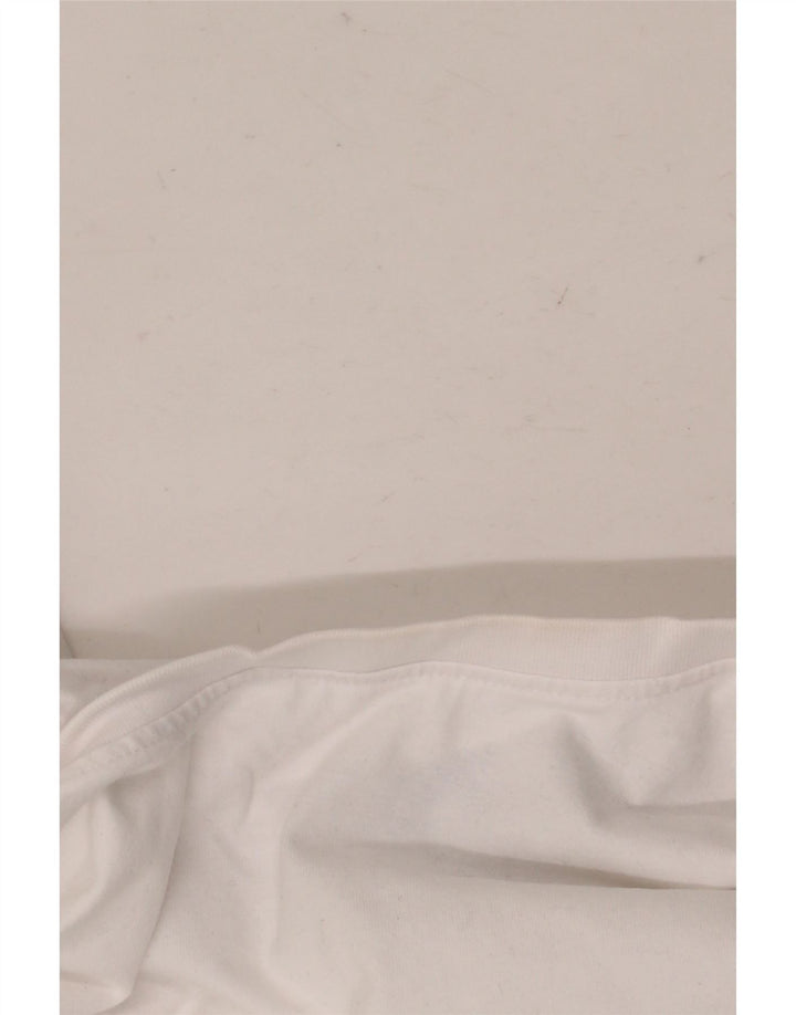 CREW CLOTHING Tricou pentru bărbați Top mare din bumbac alb