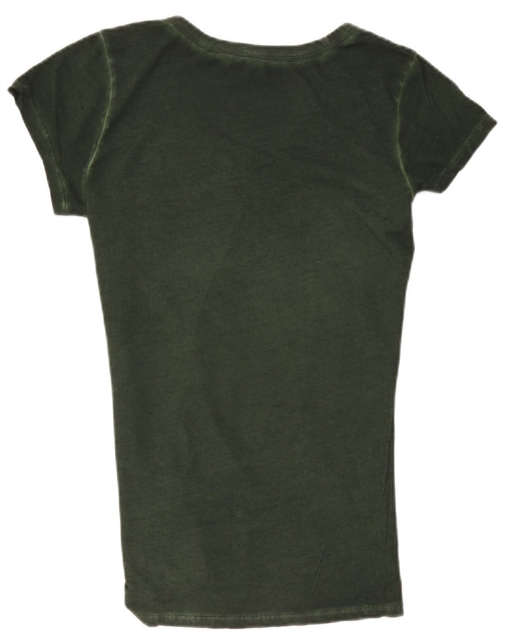 Tricou grafic pentru bărbați G-Star Top din bumbac verde mediu