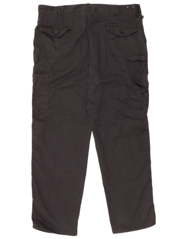 Pantaloni cargo dritti pentru bărbați Dickies W40 L30 poliester negru