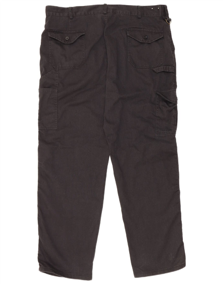 Pantaloni cargo dritti pentru bărbați Dickies W40 L30 poliester negru