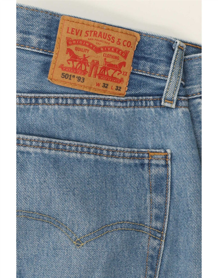 Blugi drepti pentru bărbați Levi's 501 W32 L32 Bumbac albastru anii 90