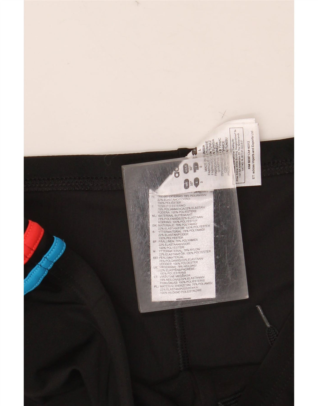 Pantaloni scurți de înot ADIDAS pentru bărbați, nailon mediu negru