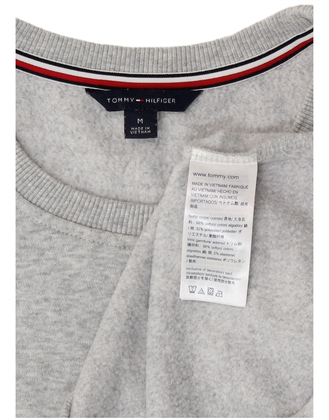 Pulover cu grafic pentru femei Tommy Hilfiger, UK 14 Medium Gri Pete