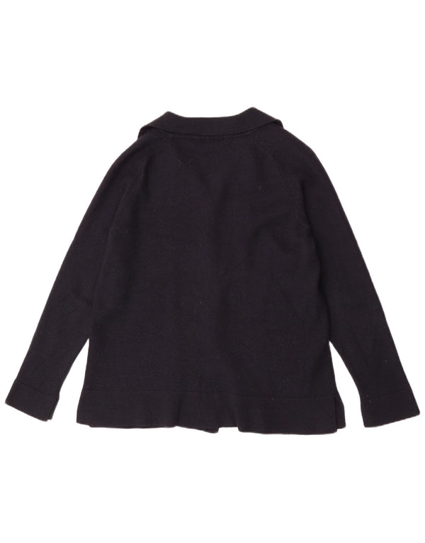 Pulover cardigan pentru femei Marks & Spencer UK 18 XL bleumarin acrilic