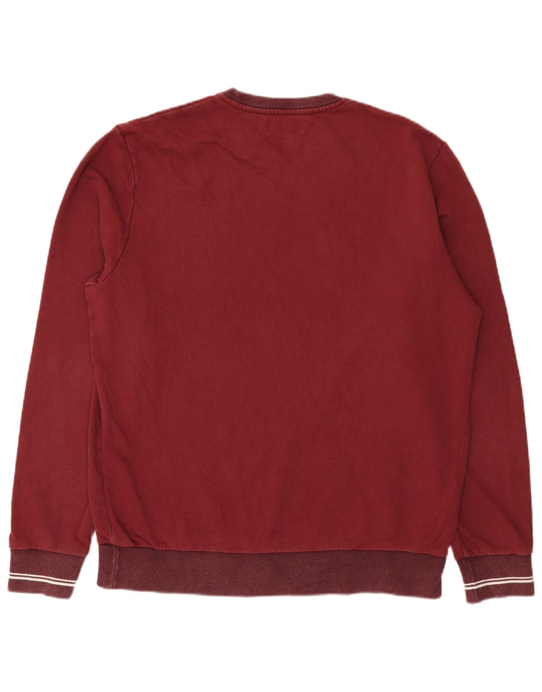 Hanorac pentru bărbați Fred Perry Pulover mare din bumbac burgundă