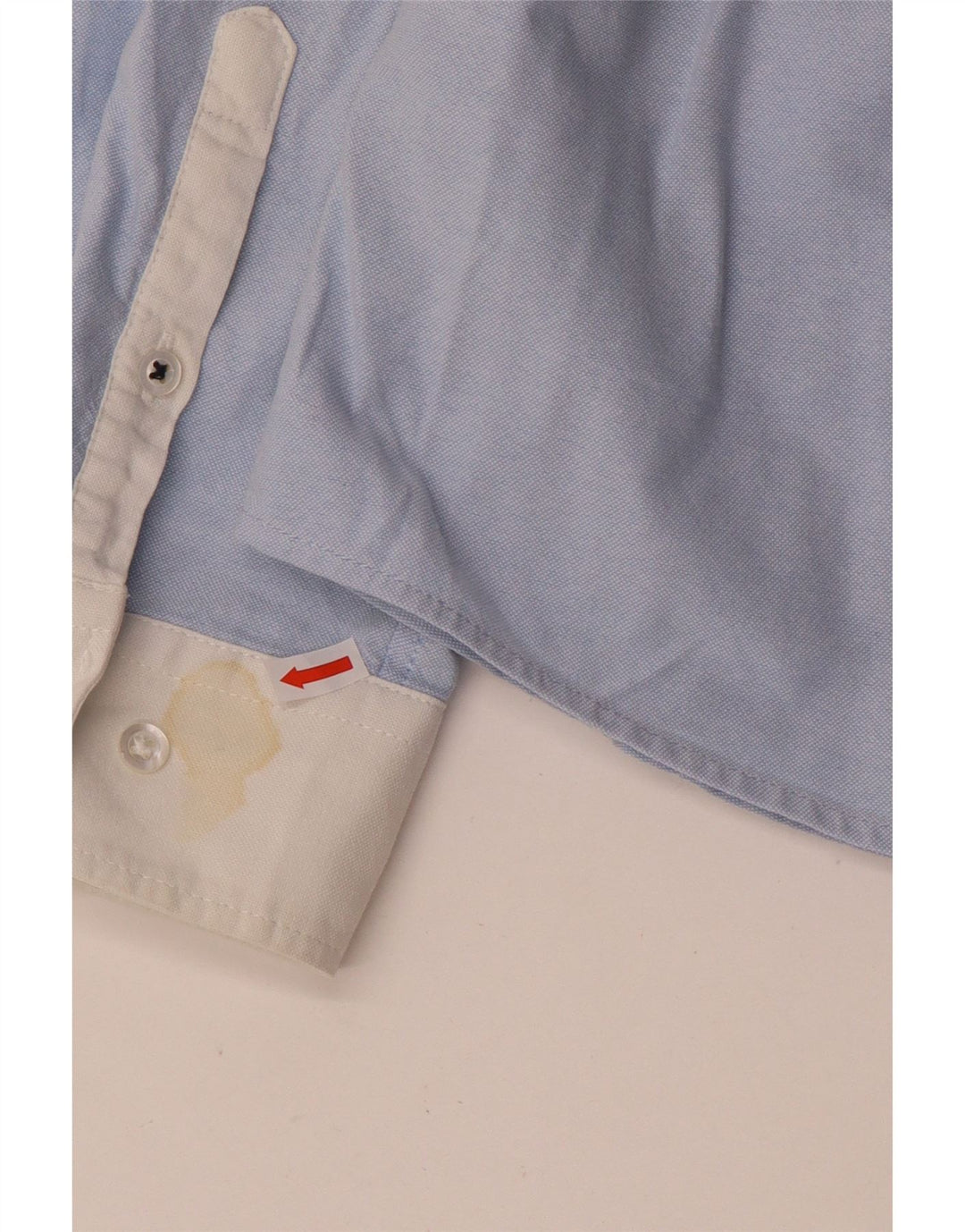 Cămașă Benetton pentru femei UK 10 Small Blue Colorblock Bumbac