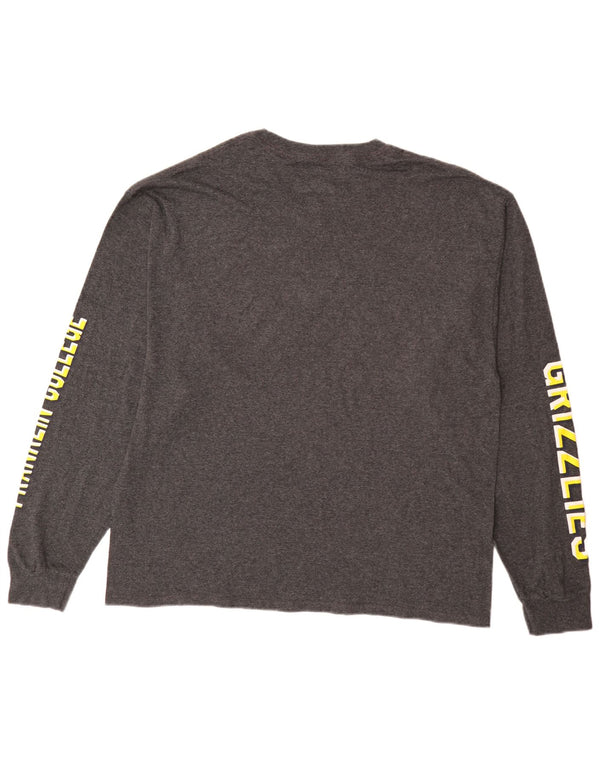 Champion pentru bărbați Franklin College Graphic Top cu mânecă lungă XL bumbac gri