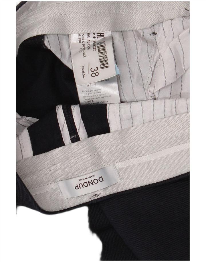 Dondup Pantaloni chino subțiri pentru bărbați L38 L27 Bumbac bleumarin