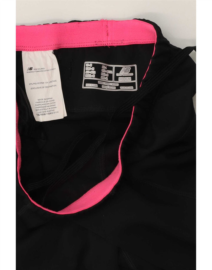 Pantaloni de trening Capri New Balance pentru femei UK 12 Poliester mediu negru
