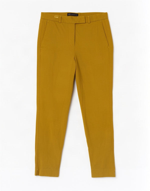 Pantaloni chino crop pentru femei Marks & Spencer UK 10 Small W28 L26 Galben