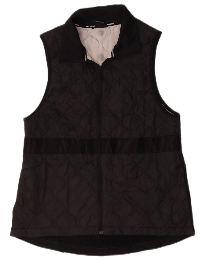 Gilet pentru femei Nike Graphic Quilted UK 12 Medium Black Poliester