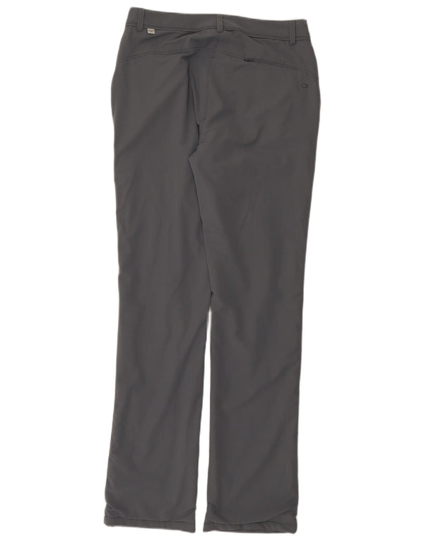 Calvin Klein Pantaloni chino drepti de golf pentru femei UK 10 Small W30 L33 gri