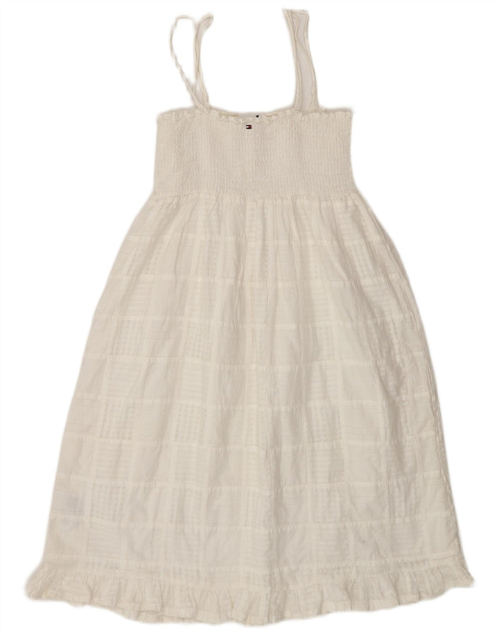 Rochie de soare pentru femei Tommy Hilfiger UK 8 Small White Check Bumbac