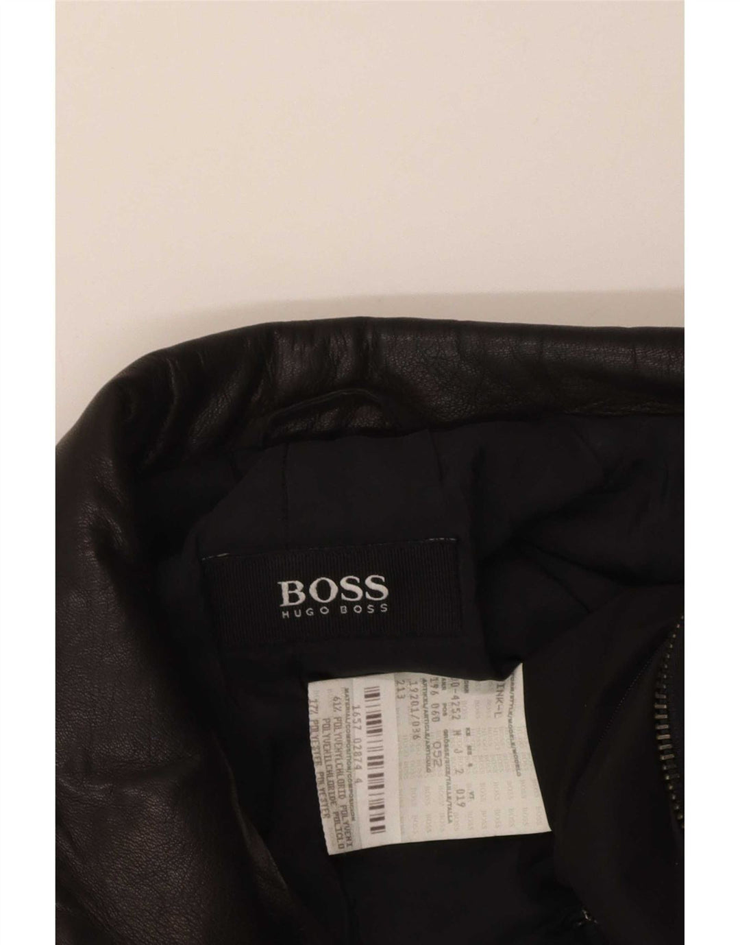 Palton pentru bărbați Hugo Boss EU 52 XL negru policlorid