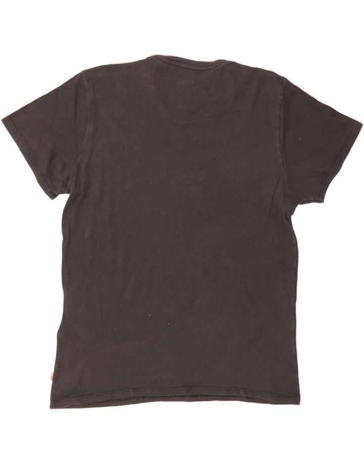 LEVI'S Mens Graphic T-Shirt Top Medium Black Cotton Vintage Levi's and Second-Hand Levi's from Messina Hembry 