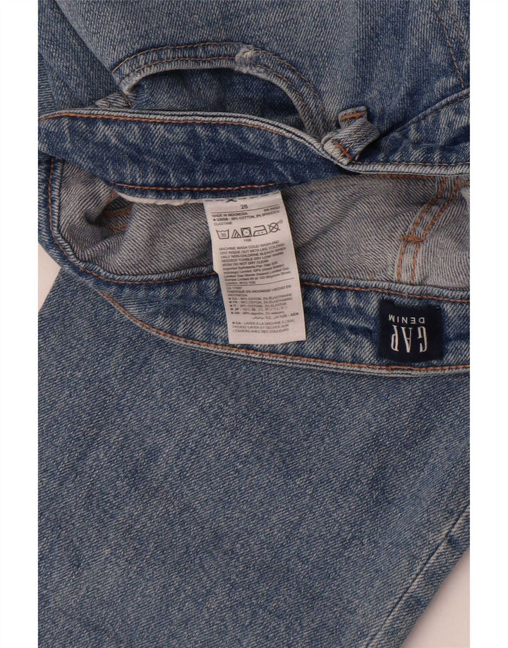 Blugi slim pentru femei Gap Distressed W28 L26 Bumbac albastru