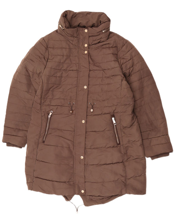 Jachetă parka cu glugă pentru femei Marks & Spencer UK 20 2XL Kaki Poliester
