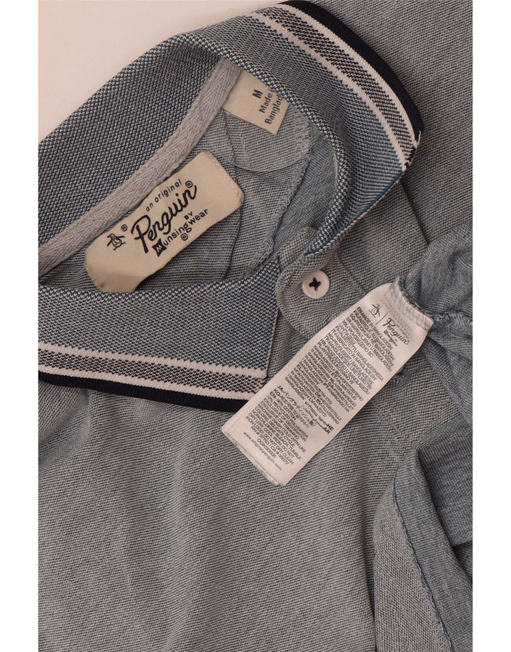 Tricou polo pentru bărbați Penguin, bumbac, gri mediu