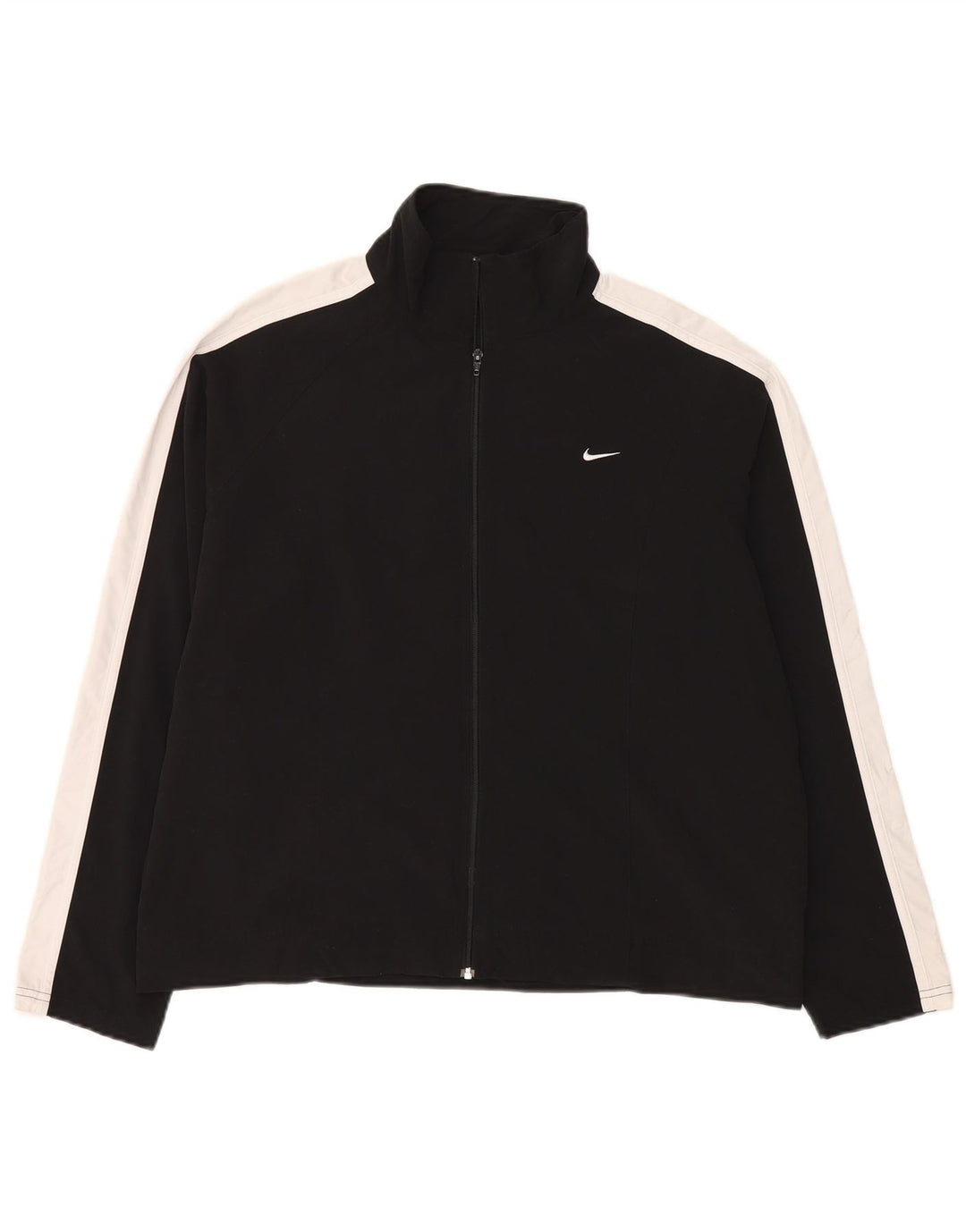 Jachetă de top pentru trening Nike pentru femei US 12/14, mare, negru, poliester color bloc
