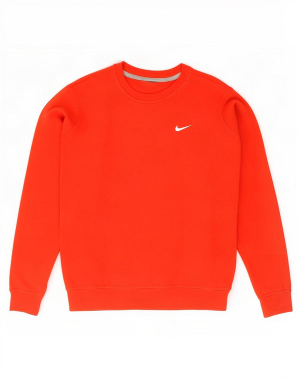 Pulover Nike pentru bărbați, bumbac roșu mediu