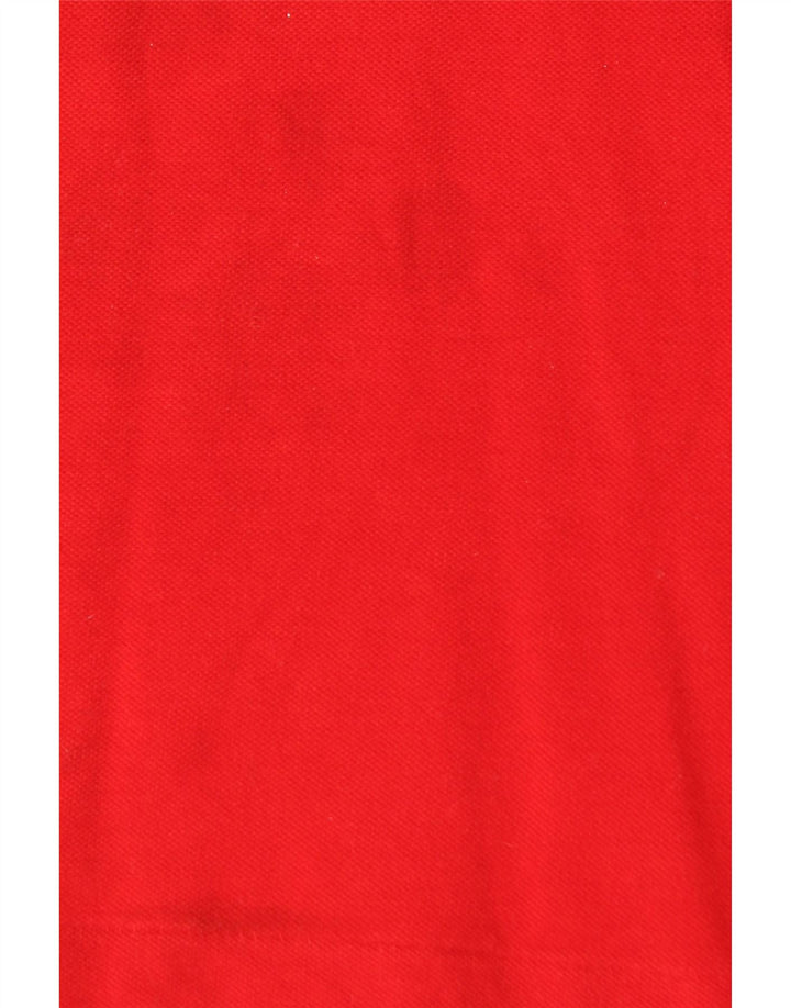Tricou polo Lacoste pentru bărbați, mărimea 4, bumbac roșu mediu